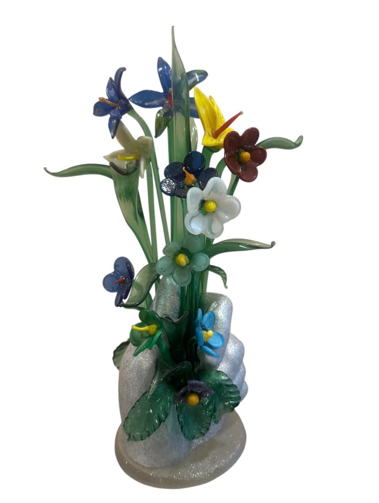 Handmade glass flower
