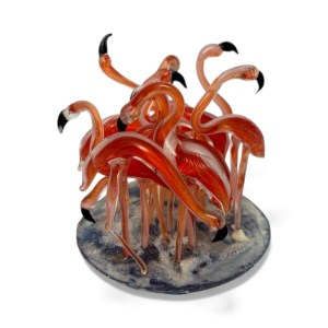 Handmade Glass Swans